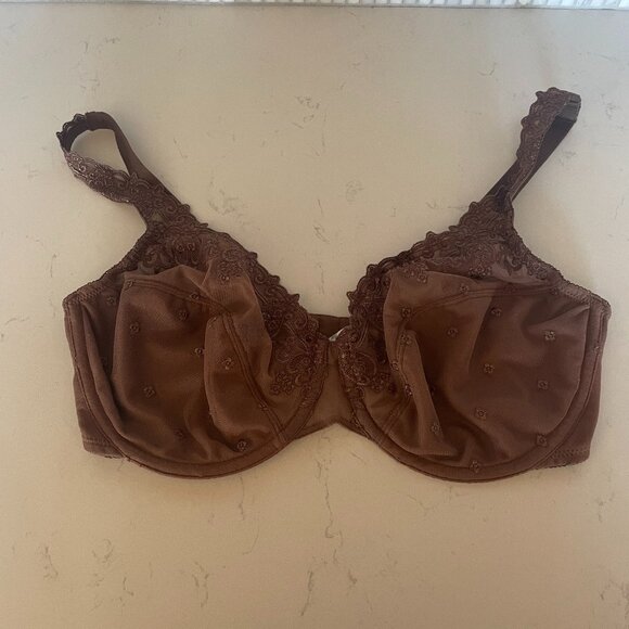 Bali Lace Desire Minimizer Underwire‎ Bra in Brown, 36DD / 36E (3573) - Picture 1 of 5